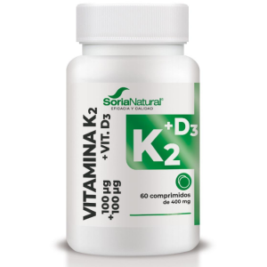 Vitamina K2 + D3 – 60 comprimidos – Soria Natural