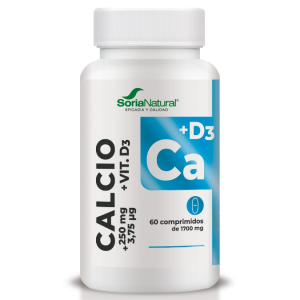 Cálcio + D3 – 60 comprimidos – Soria Natural