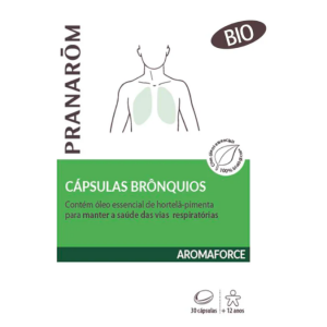 AROMAFORCE Cápsulas Brônquios – 30 cápsulas – Pranarom