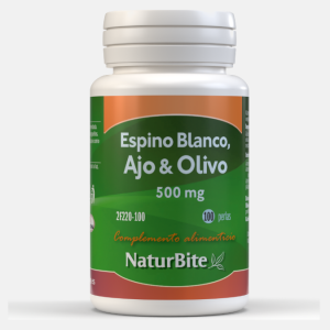 Espinheiro Branco Alho Azeitona 500mg – 100 cápsulas – NaturBite