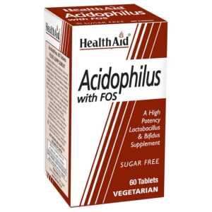 Acidophilus Mega Potência com FOS – 60 Comprimidos – Health Aid