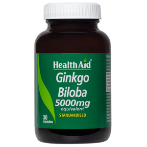 Ginkgo Biloba Extract 5000 mg – 30 Cápsulas – Health Aid