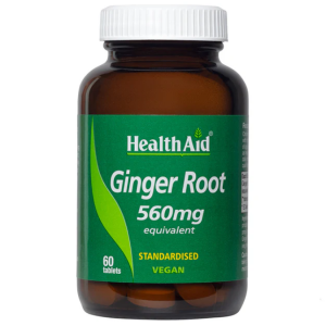 Gengibre (Raíz) Ginger Root 560 mg – 60 Comprimidos – Health Aid