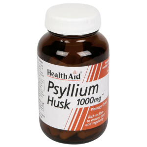 Psyllium Husk Fiber 1000 mg – 60 cápsulas – Health Aid