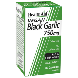 Alho Negro (rico em s-alilcisteina) – 30 Cápsulas Vegetais – Health Aid