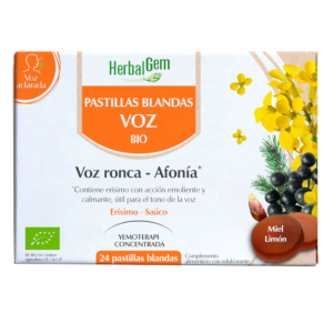 Pastilhas suavizantes para voz BIO – 24 pastilhas – HerbalGem