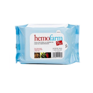 Hemofarm Plus hemorróidas – 40 toalhitas – Hemofarm