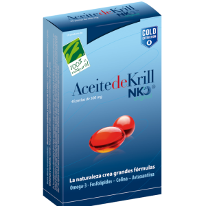 Óleo de Krill NKO – 40 cápsulas – Cien por Cien Natural