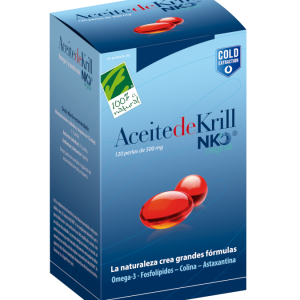 Óleo de Krill NKO – 120 cápsulas – Cien por Cien Natural