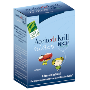 Óleo de Krill NKO crianças – 60 cápsulas – Cien por Cien Natural