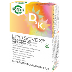 LIPO SOVEX D3 4000UI + K2 50mcg – 30 cápsulas