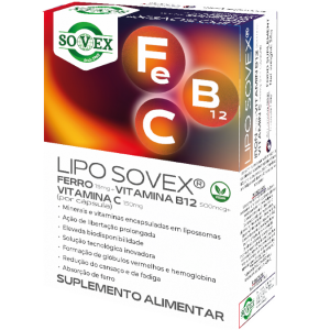 LIPO SOVEX Ferro + B12 + Vit C – 30 cápsulas