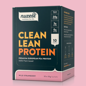 Clean Lean Protein Wild Strawberry Sachet – 10 x 25g – Nuzest