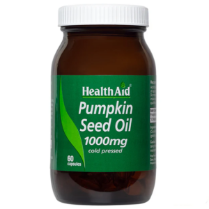 Óleo de Pevides de Abóbora (Pumpkin Seed Oil) – 60 Cápsulas – HealthAid